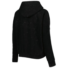 Chicago Cubs The Wild Collective Women's Marble Pullover Hoodie - Black Hoodies