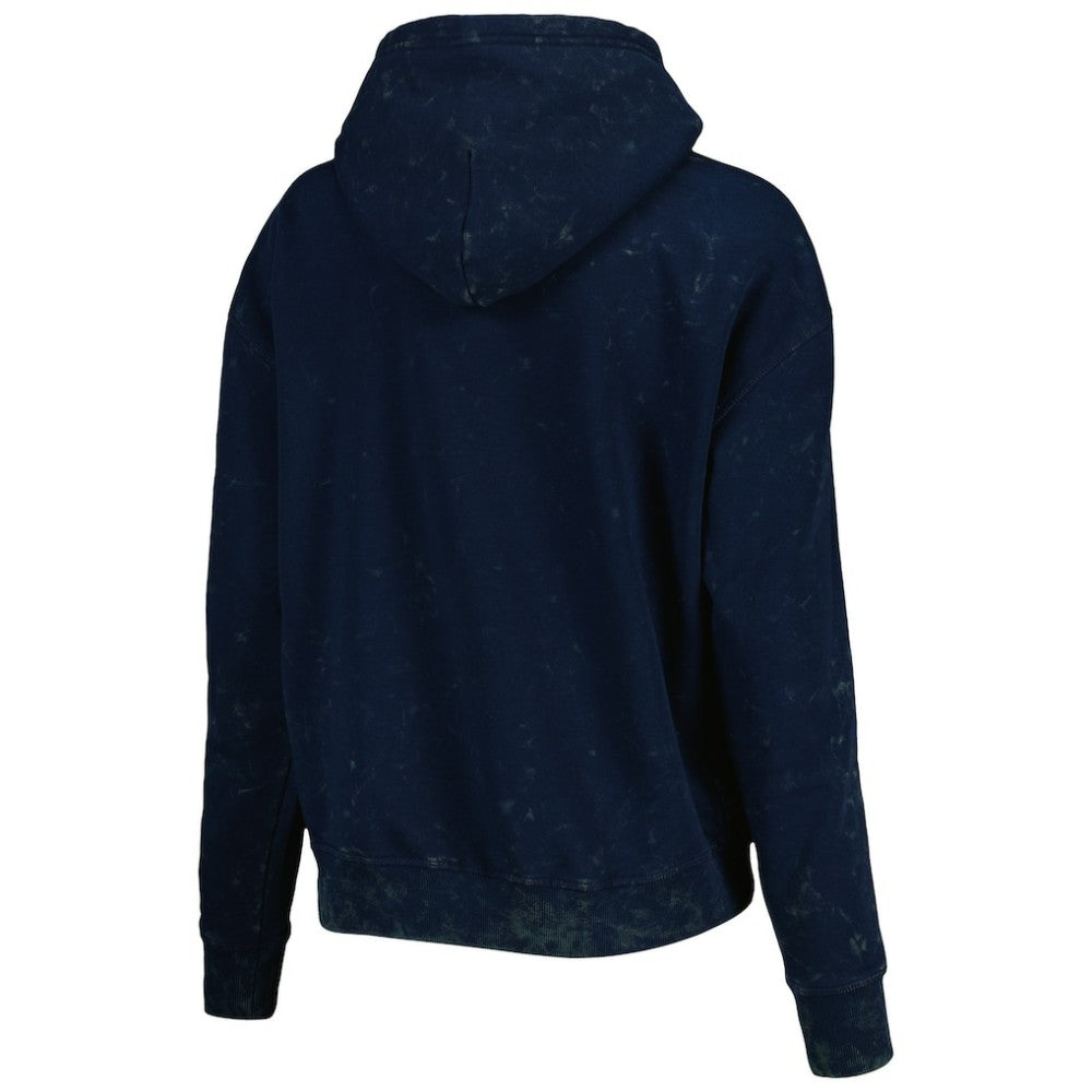 New York Yankees The Wild Collective Women's Marble Pullover Hoodie - Navy Hoodies