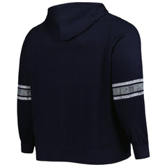 Boston Red Sox Women's Plus Size Front Logo Full-Zip Hoodie - Navy/Heather Gray Hoodies