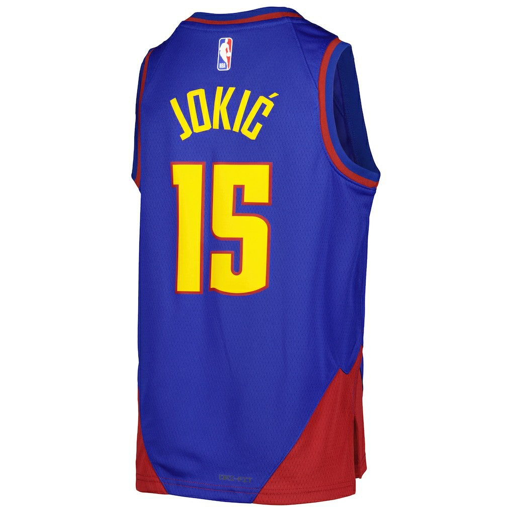 Nikola Jokic Denver Nuggets Jordan Brand Youth Swingman Jersey Statement Editi- Blue