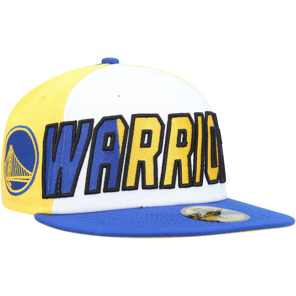 Golden State Warriors Back Half 9FIFTY Fitted Hat White/Royal