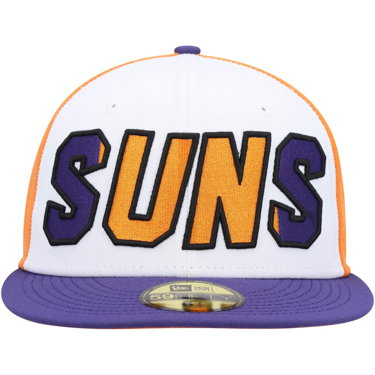 Phoenix Suns Back Half 9FIFTY Fitted Hat White/Purple