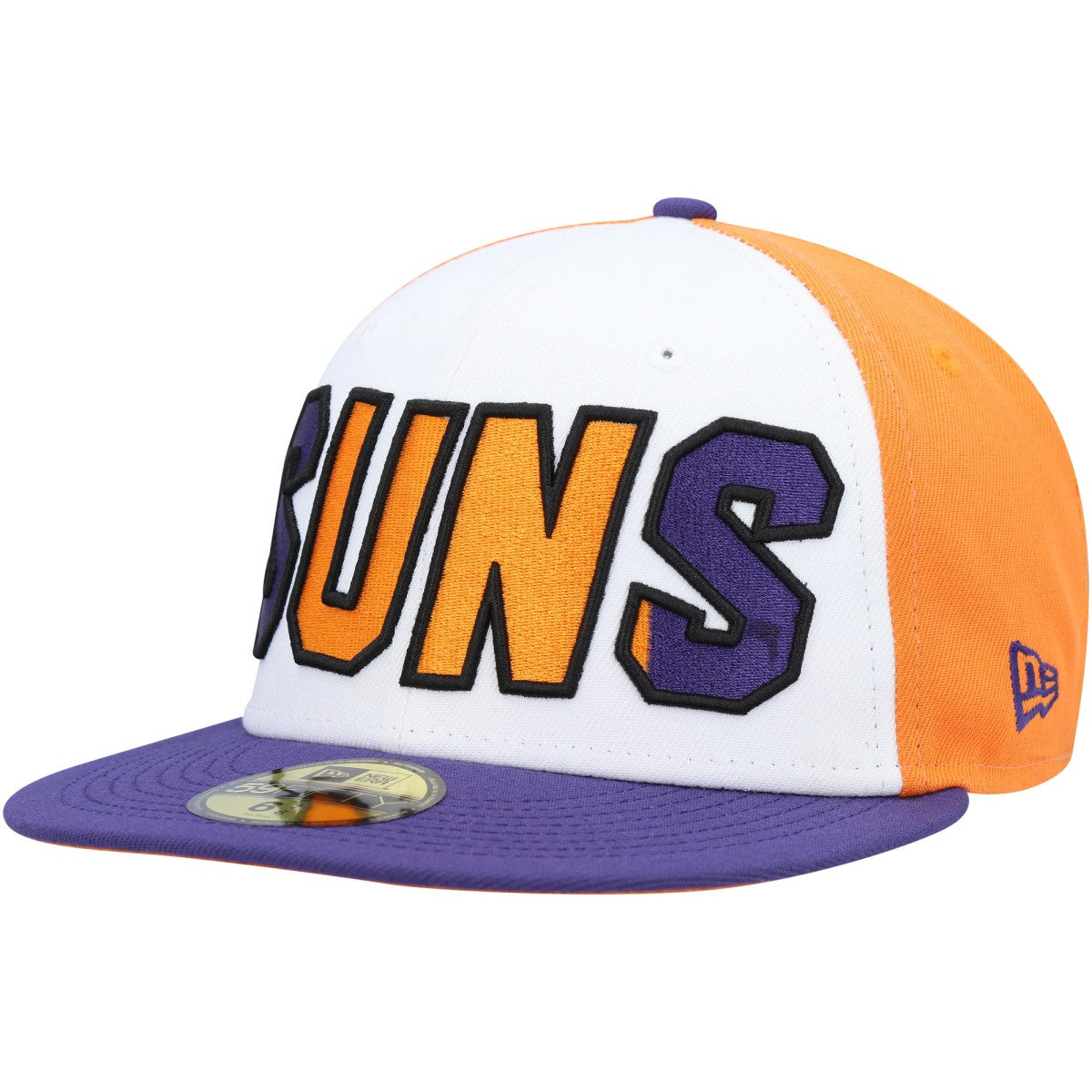Phoenix Suns Back Half 9FIFTY Fitted Hat White/Purple