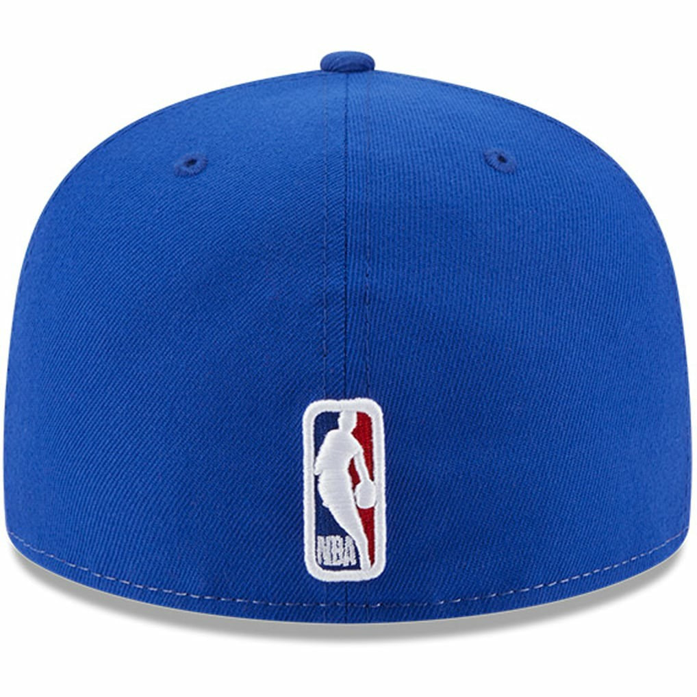 Philadelphia 76ers Back Half 9FIFTY Fitted Hat White/Royal