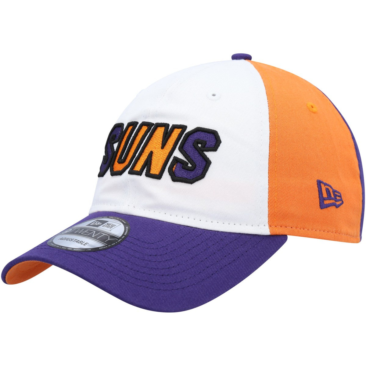 Phoenix Suns Back Half 9TWENTY Adjustable Hat White/Purple