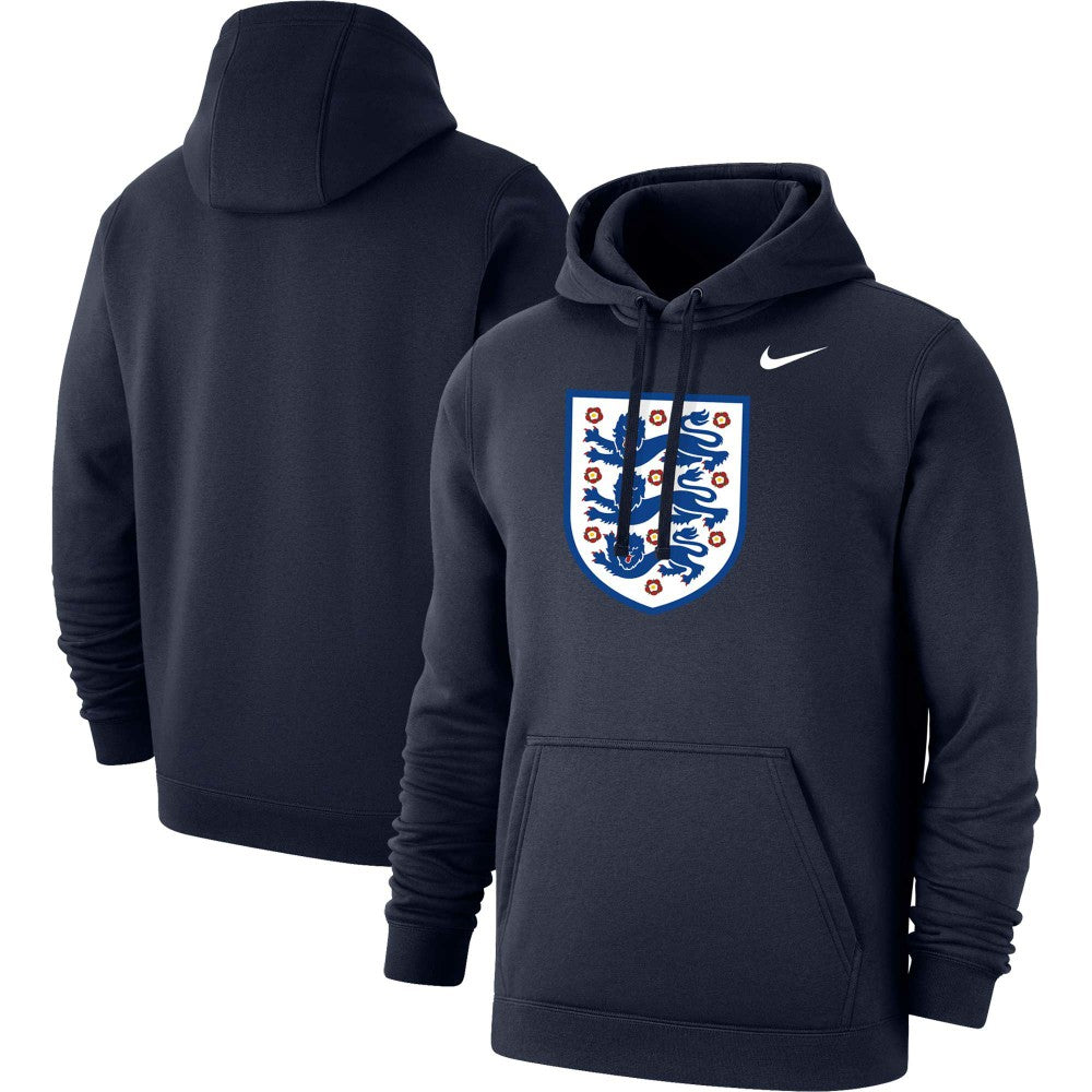 England National Team Club Primary Pullover Hoodie Navy