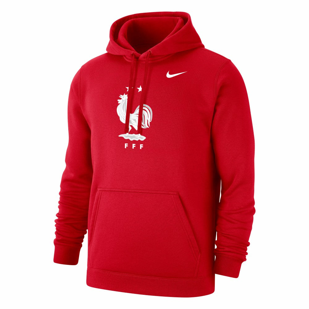 France National Team Club Primary Pullover Hoodie Red