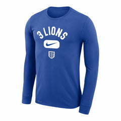 England National Team Lockup Legend Performance Long Sleeve T-Shirt Royal