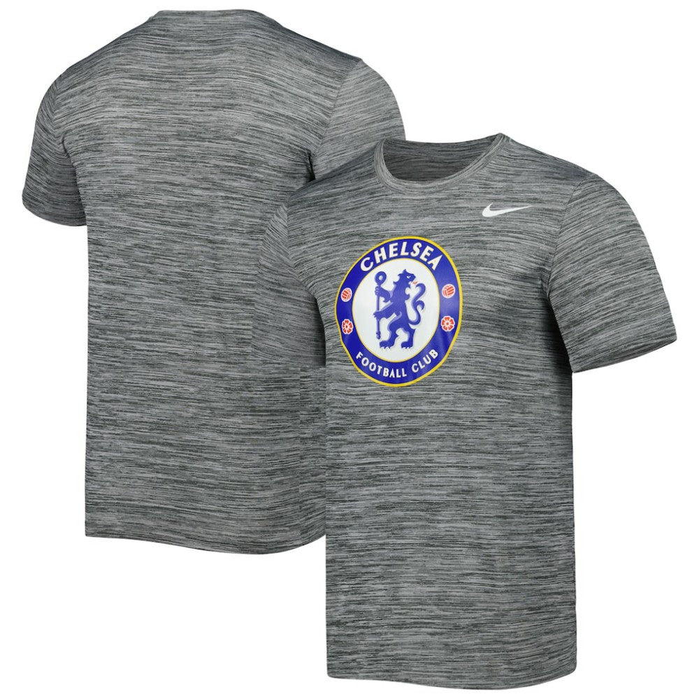 Chelsea Primary Logo Velocity Legend Performance T-Shirt Heather Gray