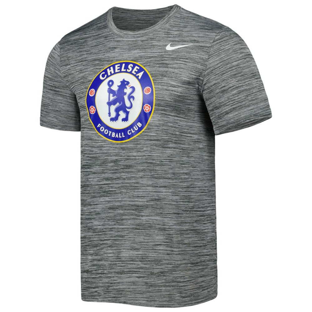 Chelsea Primary Logo Velocity Legend Performance T-Shirt Heather Gray