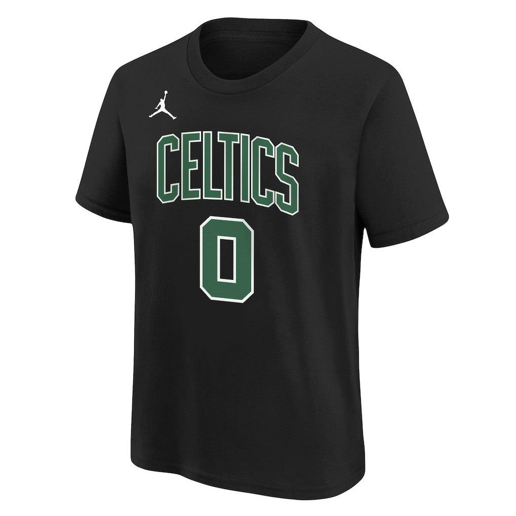 Jayson Tatum Boston Celtics Jordan Brand Youth Statement Edition Name & Number Player T-Shirt Black