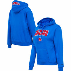 Chicago Cubs Pro Standard Women's Classic Fleece Pullover Hoodie - Royal Hoodies