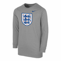 England National Team Youth Core Long Sleeve T-Shirt Heather Gray sale