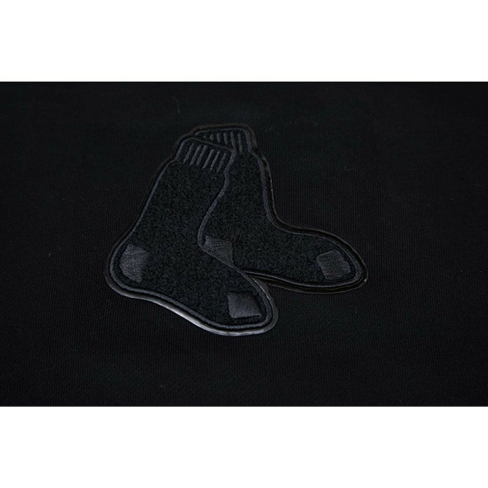 Boston Red Sox Pro Standard Women's Triple Black Cropped Pullover Hoodie Hoodies