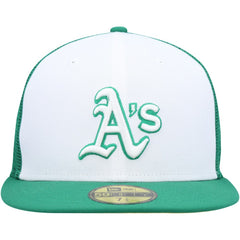 Athletics New Era 2023 On-Field Batting Practice 59FIFTY Fitted Hat - White/Green Hats