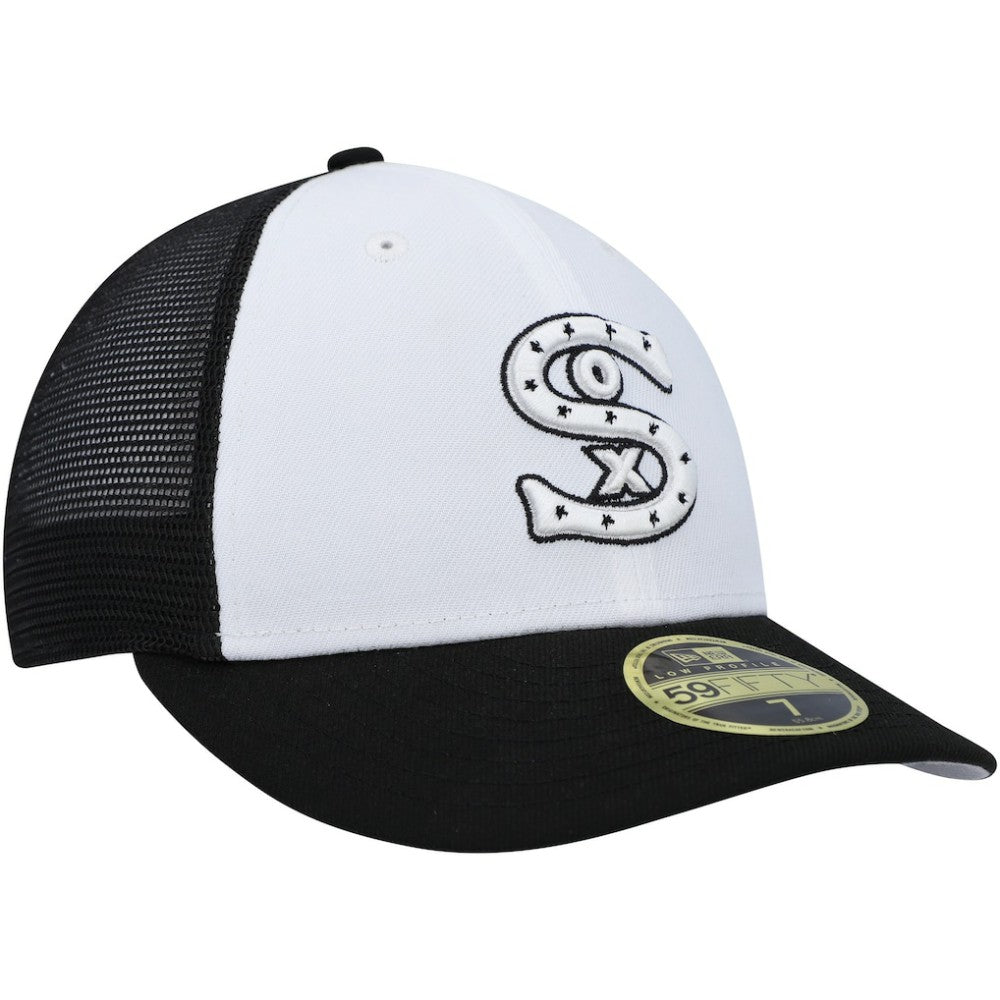 Chicago White Sox New Era 2023 On-Field Batting Practice Low Profile 59FIFTY Fitted Hat - White/Black Hats