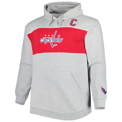 NHL Alexander Ovechkin Washington Capitals Big & Tall Player Pullover Hoodie - Heather Gray