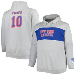 NHL Artemi Panarin New York Rangers Big & Tall Player Pullover Hoodie - Heather Gray