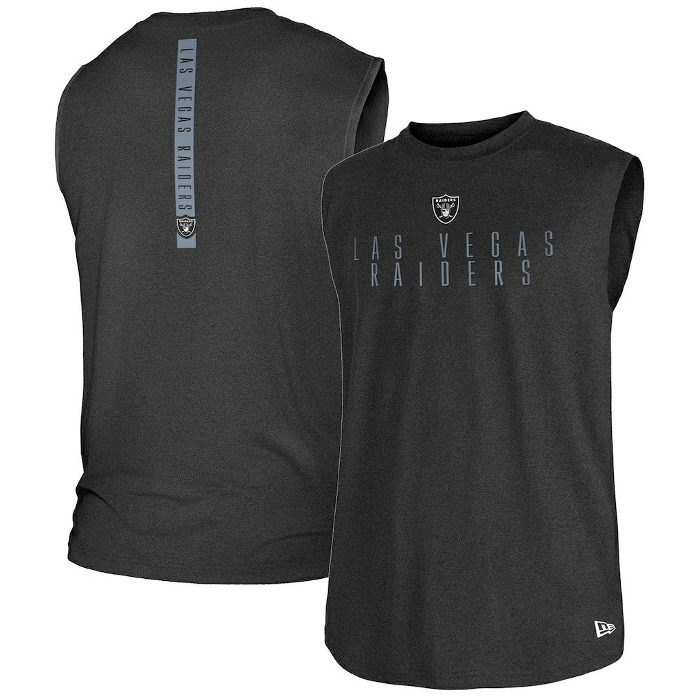 Las Vegas Raiders New Era Team Muscle Tank Top Black