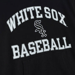 Chicago White Sox Mitchell & Ness Cooperstown Collection Washed Fleece Pullover Short Sleeve Hoodie - Black Hoodies