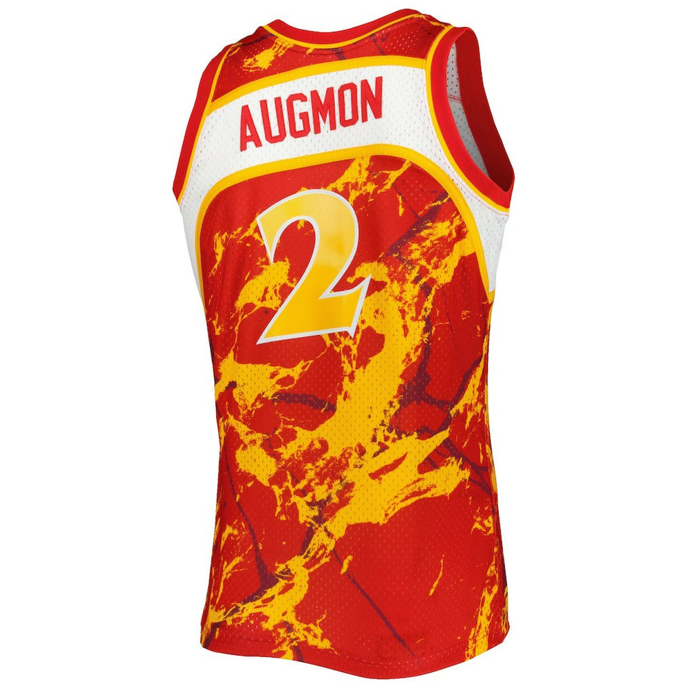 Stacey Augmon Atlanta Hawks 1991/92 Hardwood Classics Marble Swingman Jersey Red