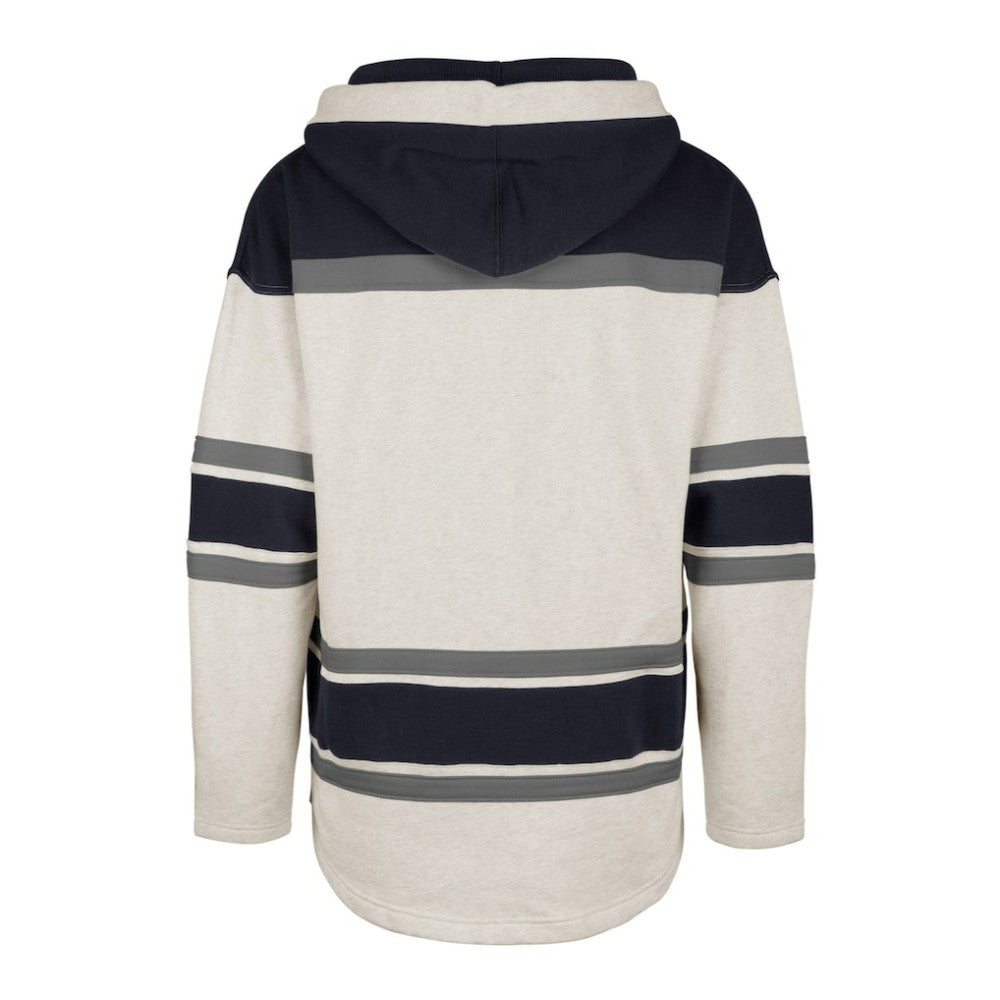 NHL Columbus Blue Jackets '47 Rockaway Lace-Up Pullover Hoodie - Oatmeal
