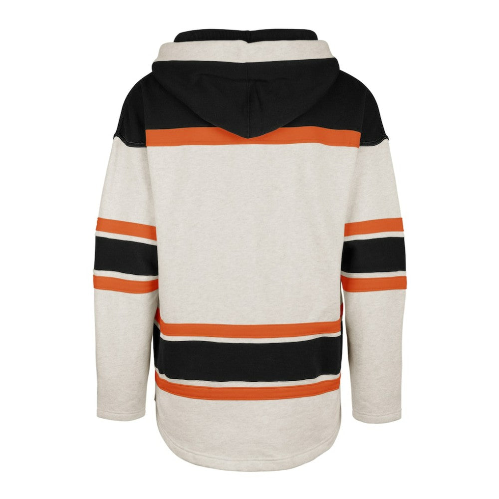 NHL Philadelphia Flyers '47 Rockaway Lace-Up Pullover Hoodie - Oatmeal