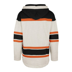NHL Philadelphia Flyers '47 Rockaway Lace-Up Pullover Hoodie - Oatmeal