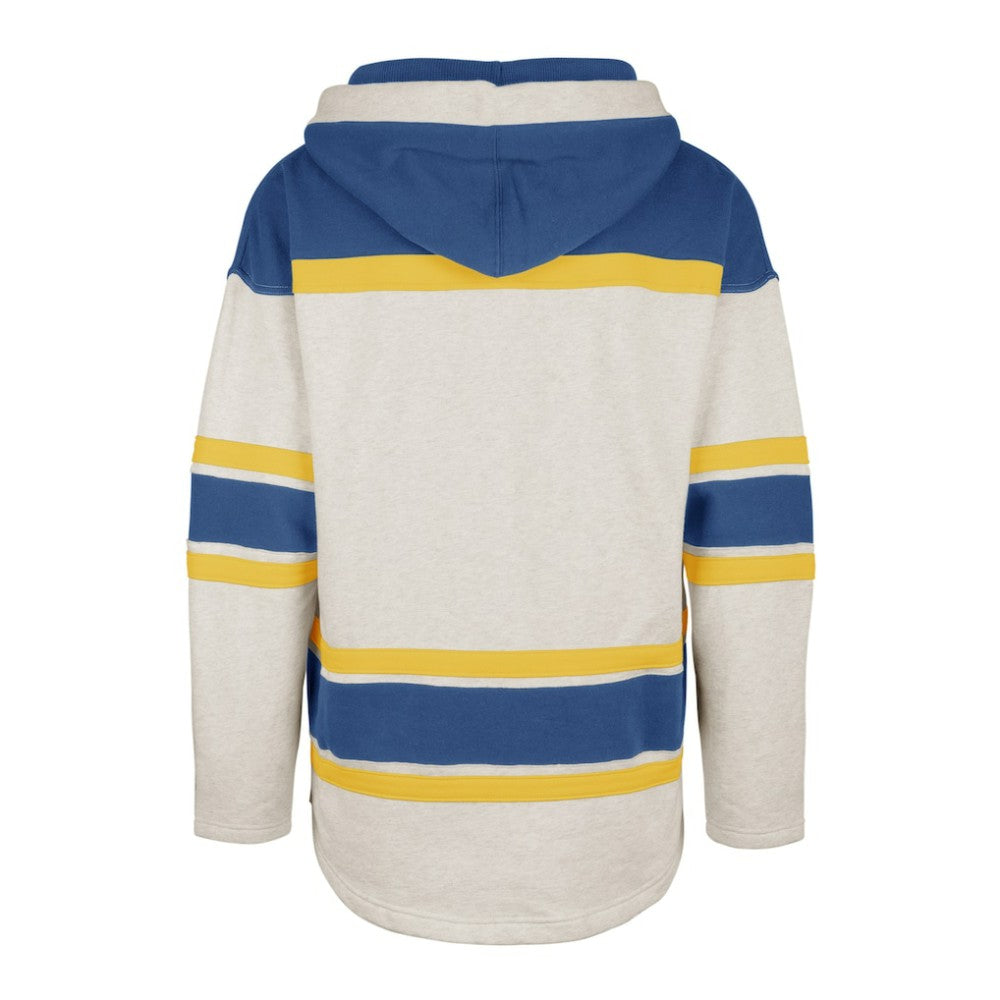 NHL St. Louis Blues '47 Rockaway Lace-Up Pullover Hoodie - Oatmeal