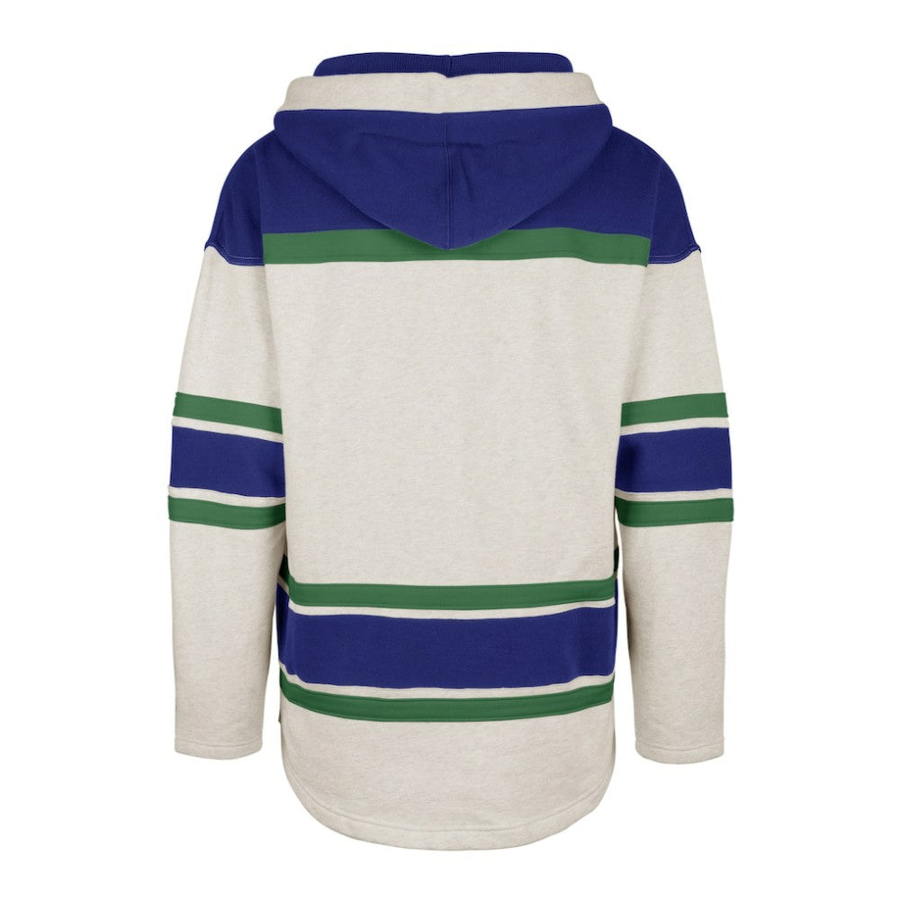 NHL Vancouver Canucks '47 Rockaway Lace-Up Pullover Hoodie - Oatmeal