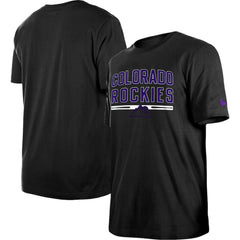 Colorado Rockies New Era Batting Practice T-Shirt - Black T-shirts