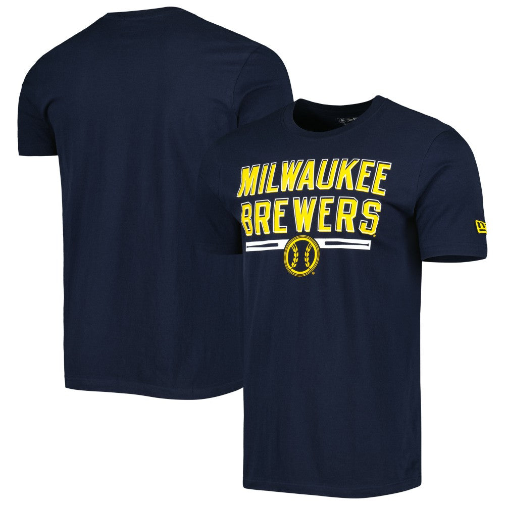 Milwaukee Brewers New Era Batting Practice T-Shirt - Navy T-shirts