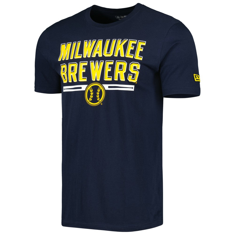 Milwaukee Brewers New Era Batting Practice T-Shirt - Navy T-shirts