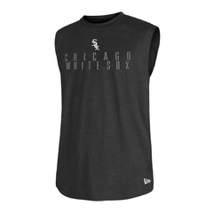 Chicago White Sox New Era Team Muscle Tank Top - Heather Black Tanks