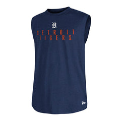 Detroit Tigers New Era Team Muscle Tank Top - Heather Navy Tanks