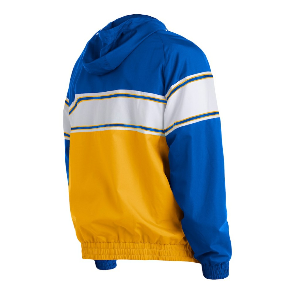 Milwaukee Brewers New Era Ripstop Raglan Quarter-Zip Hoodie - Royal Hoodies