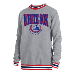 Chicago White Sox New Era Throwback Classic Pullover Sweatshirt - Heather Gray Pullover