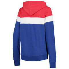 Chicago Cubs New Era Women's Colorblock Full-Zip Hoodie Jacket - Heather Royal Jackets