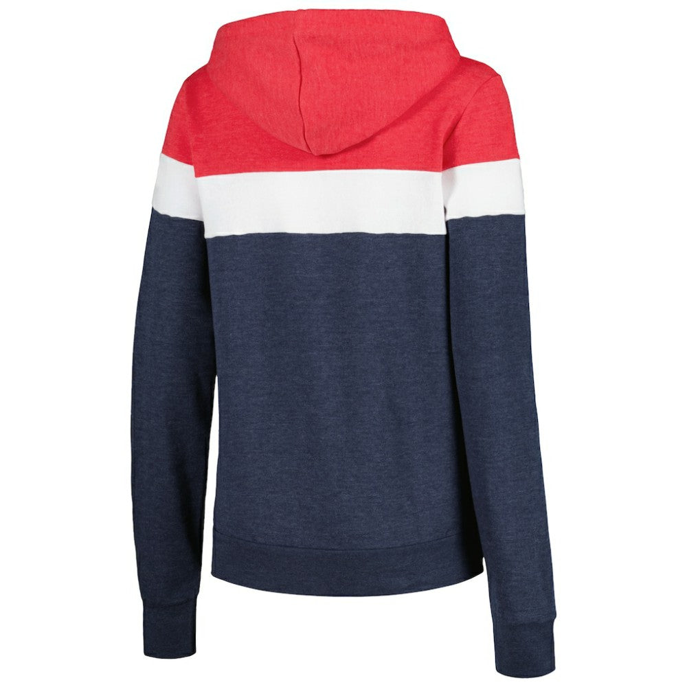 Minnesota Twins New Era Women's Colorblock Full-Zip Hoodie Jacket - Heather Navy Jackets