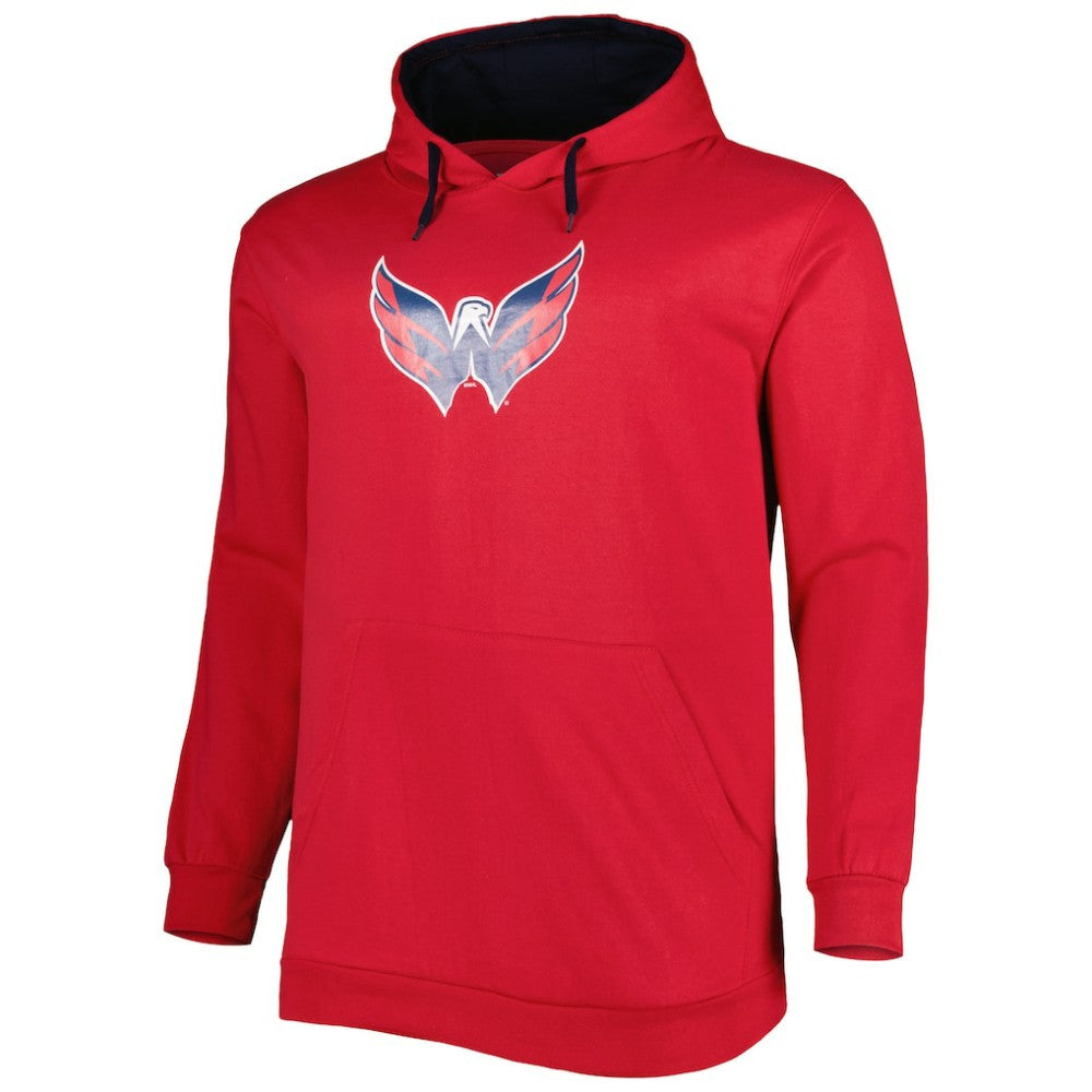 NHL Washington Capitals Big & Tall Fleece Pullover Hoodie - Red