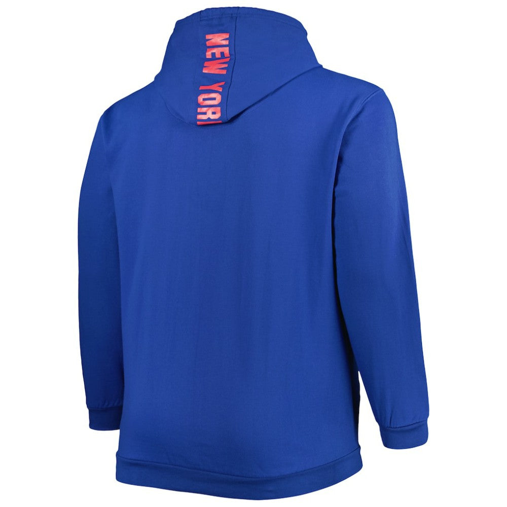 NHL New York Rangers Big & Tall Fleece Pullover Hoodie - Blue