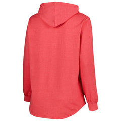 NHL Washington Capitals Women's Plus Size Fleece Pullover Hoodie - Heather Red