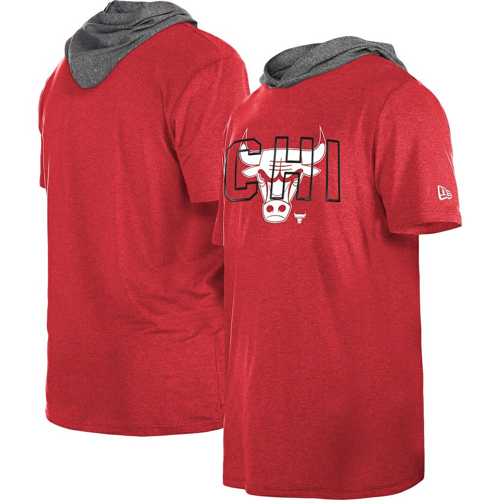 Chicago Bulls Active Hoodie T-Shirt Heather Red