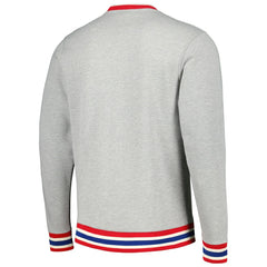 Philadelphia 76ers Unisex Vintage Throwback Crew Sweatshirt Heather Gray
