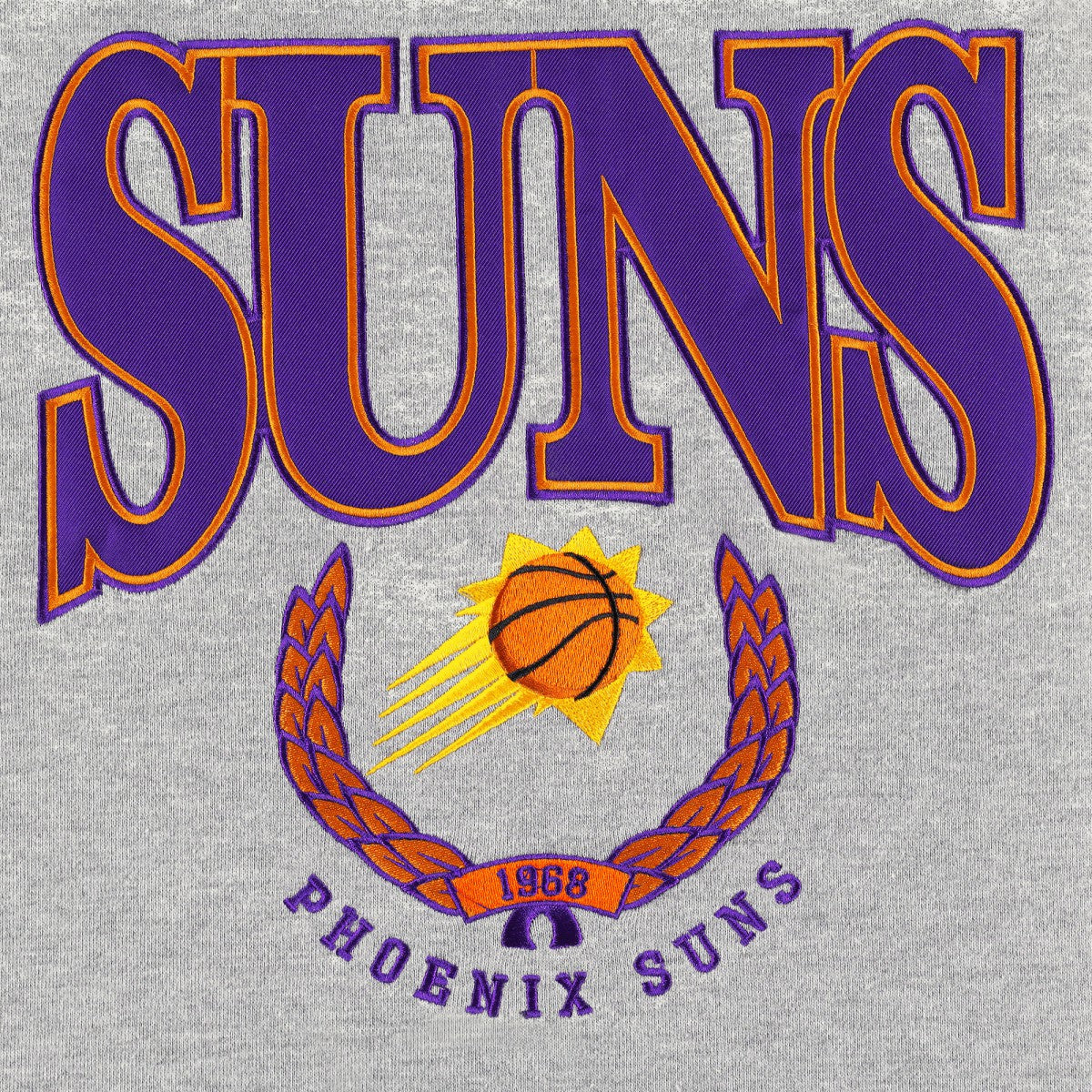 Phoenix Suns Unisex Vintage Throwback Crew Sweatshirt Heather Gray