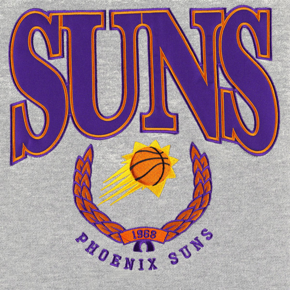 Phoenix Suns Unisex Vintage Throwback Crew Sweatshirt Heather Gray