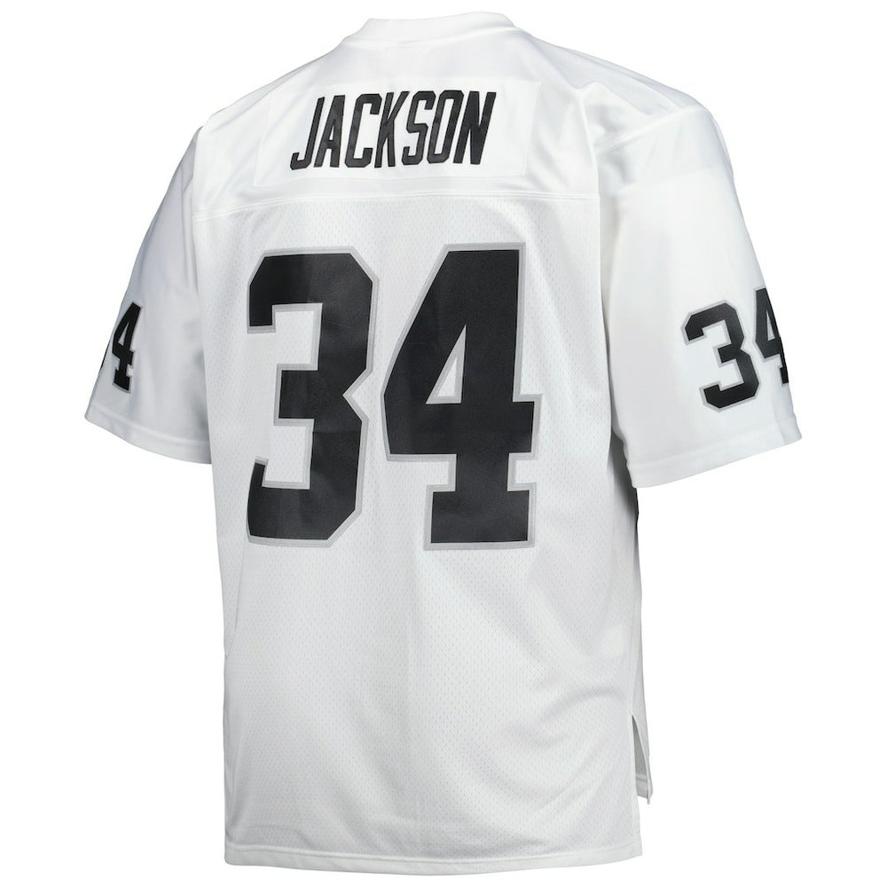 Bo Jackson Las Vegas Raiders Big & Tall 1988 Retired Player Replica Jersey White