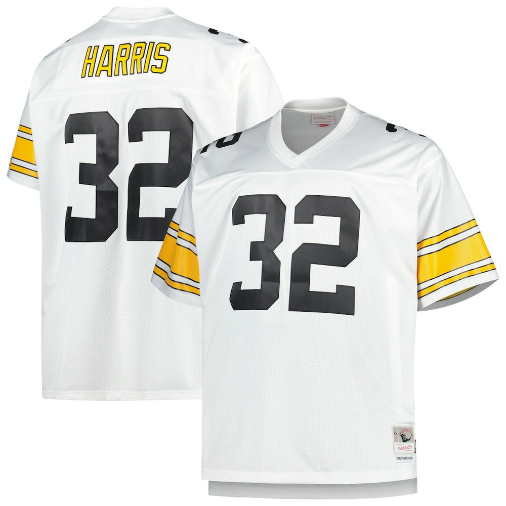 Franco Harris Pittsburgh Steelers Big & Tall 1976 Retired Player Replica Jersey White