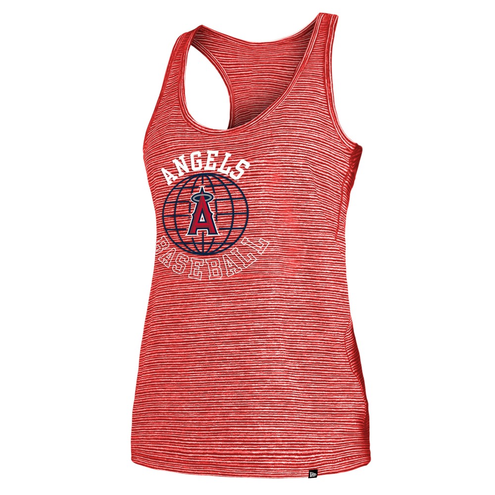 Los Angeles Angels New Era Women's Active Racerback Tank Top - Red Tanks