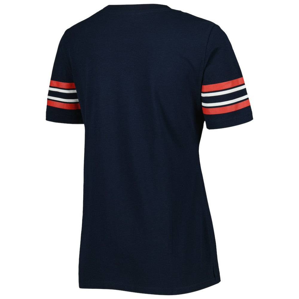 Boston Red Sox New Era Women's Team Stripe T-Shirt - Navy T-shirts